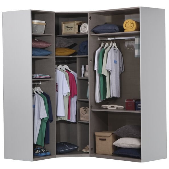 Puzzle Elegant 4 Kapılı Köşe Dolap 832