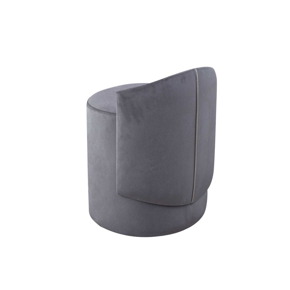 Elegant Puf (Buz Gri)