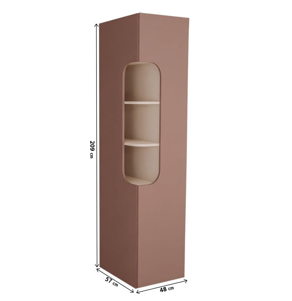 Puzzle Açık Raflı Blok Sol (Rose)