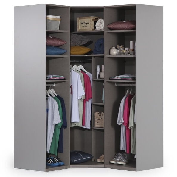 Puzzle Elegant 3 Kapılı Köşe Dolap 803