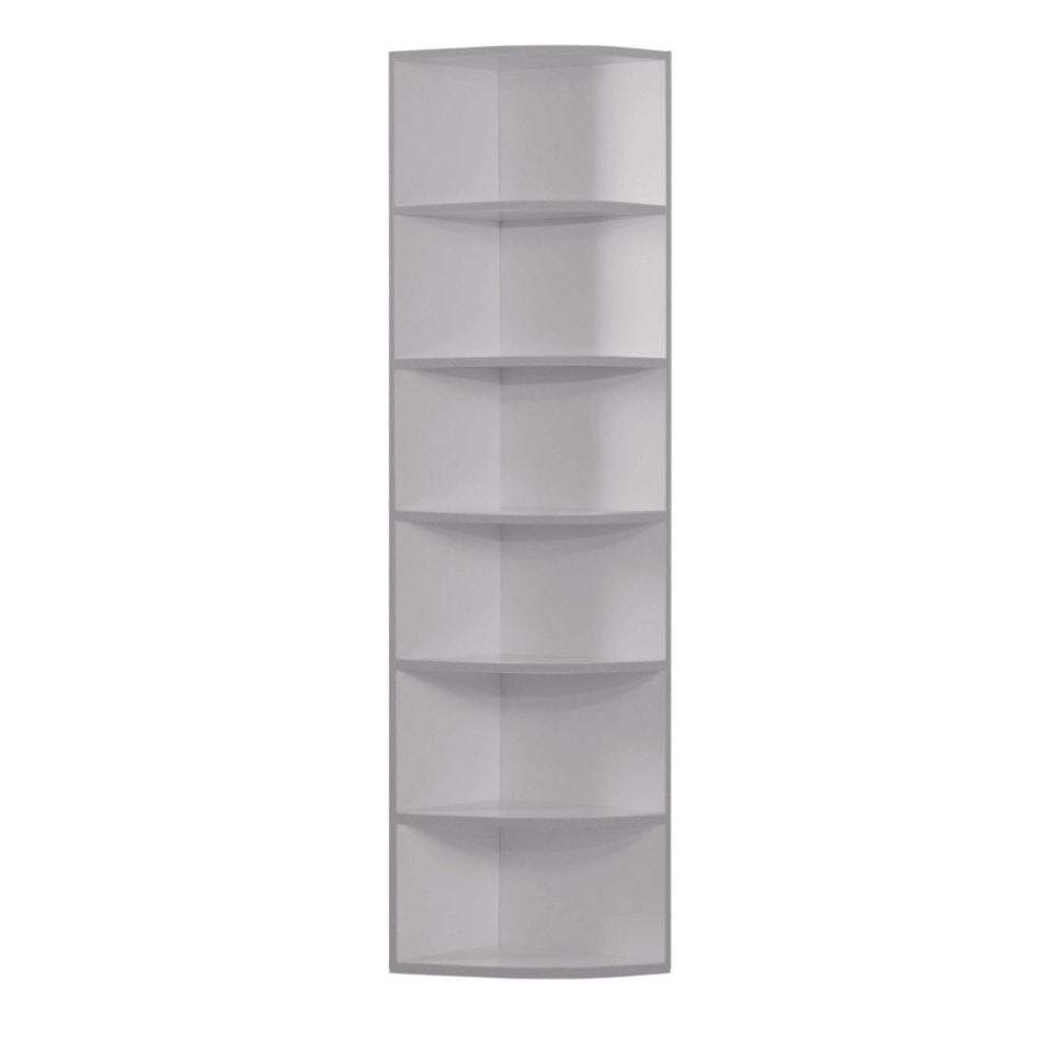 Puzzle Köşe Kitaplık (Buz Gri)