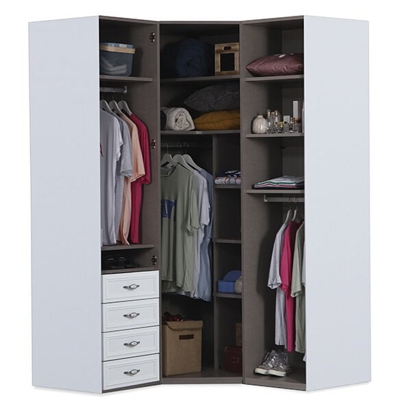 Puzzle Helen 3 Kapılı Köşe Dolap 806