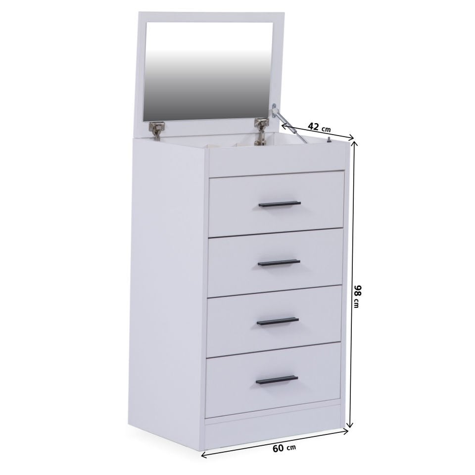 Atlas White Çamaşırlık Aynalı