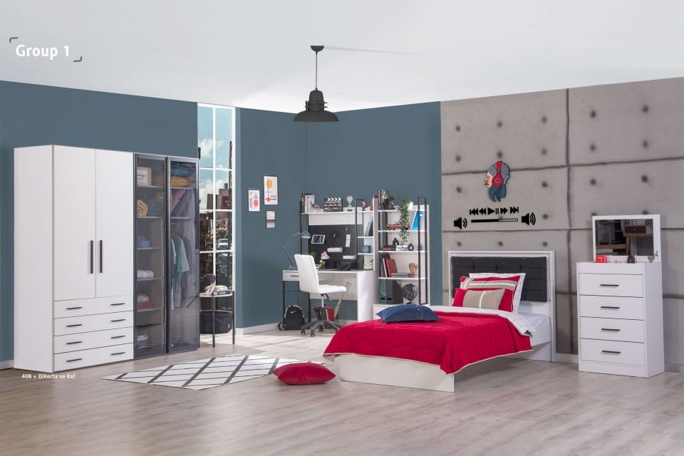 Atlas White Çamaşırlık Aynalı