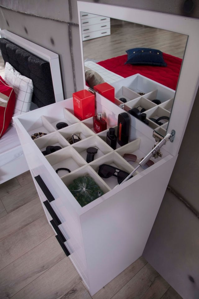 Atlas White Çamaşırlık Aynalı