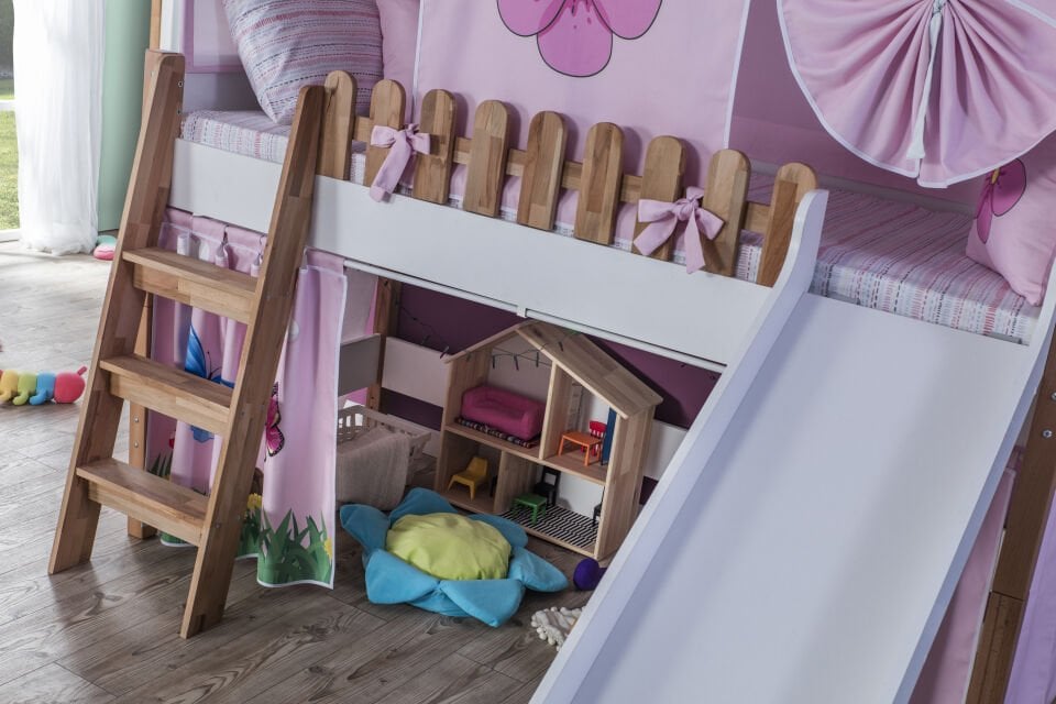 My House Kaydıraklı Oyun Evi - Pembe (Set 1)