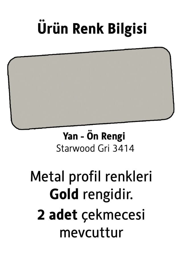 Cross Çalışma Masası (Buz Gri)