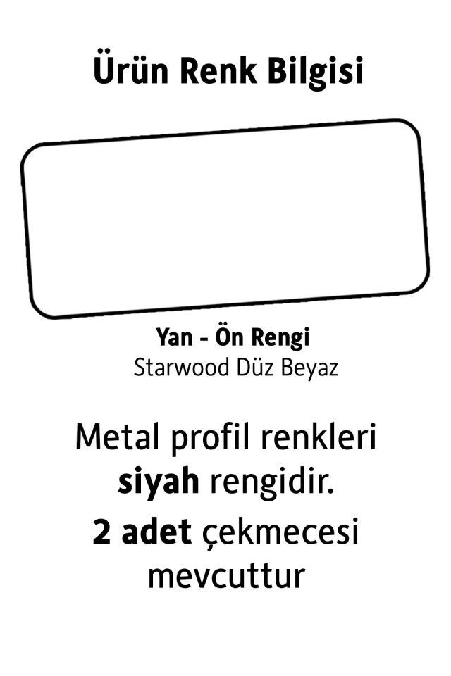 Cross Çalışma Masası (Beyaz + Siyah)