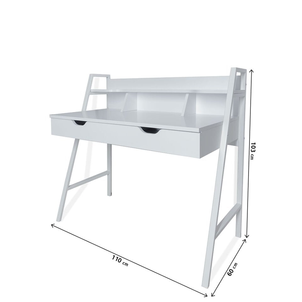 Cross Çalışma Masası (Düz Beyaz)