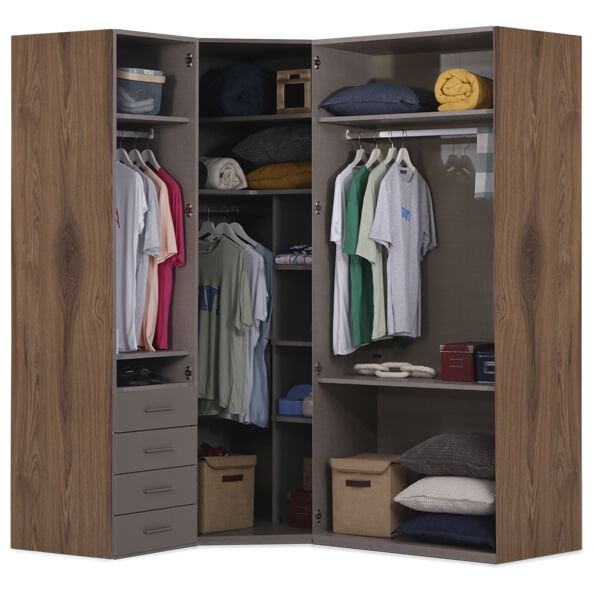 Puzzle Atlas 4 Kapılı Köşe Dolap 842