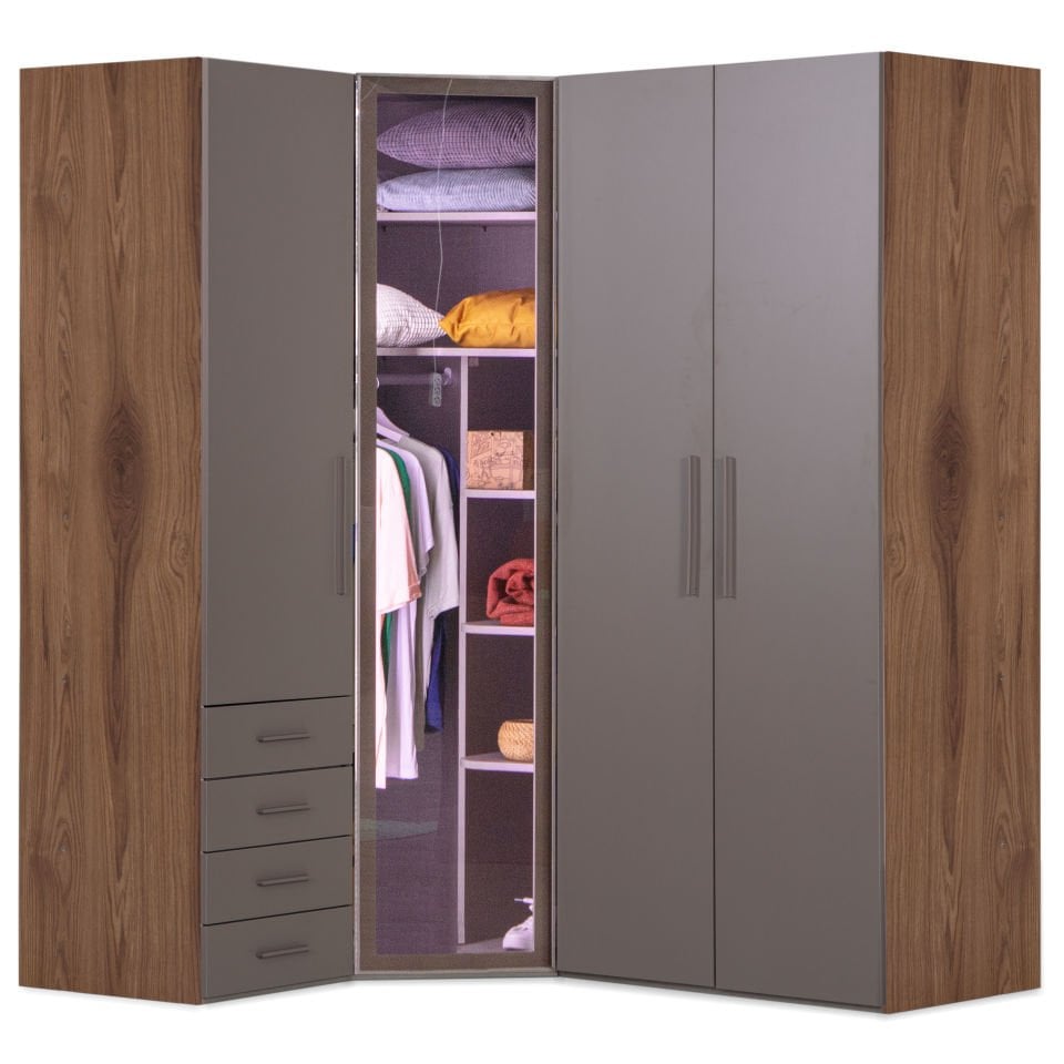 Puzzle Atlas 4 Kapılı Köşe Dolap 842