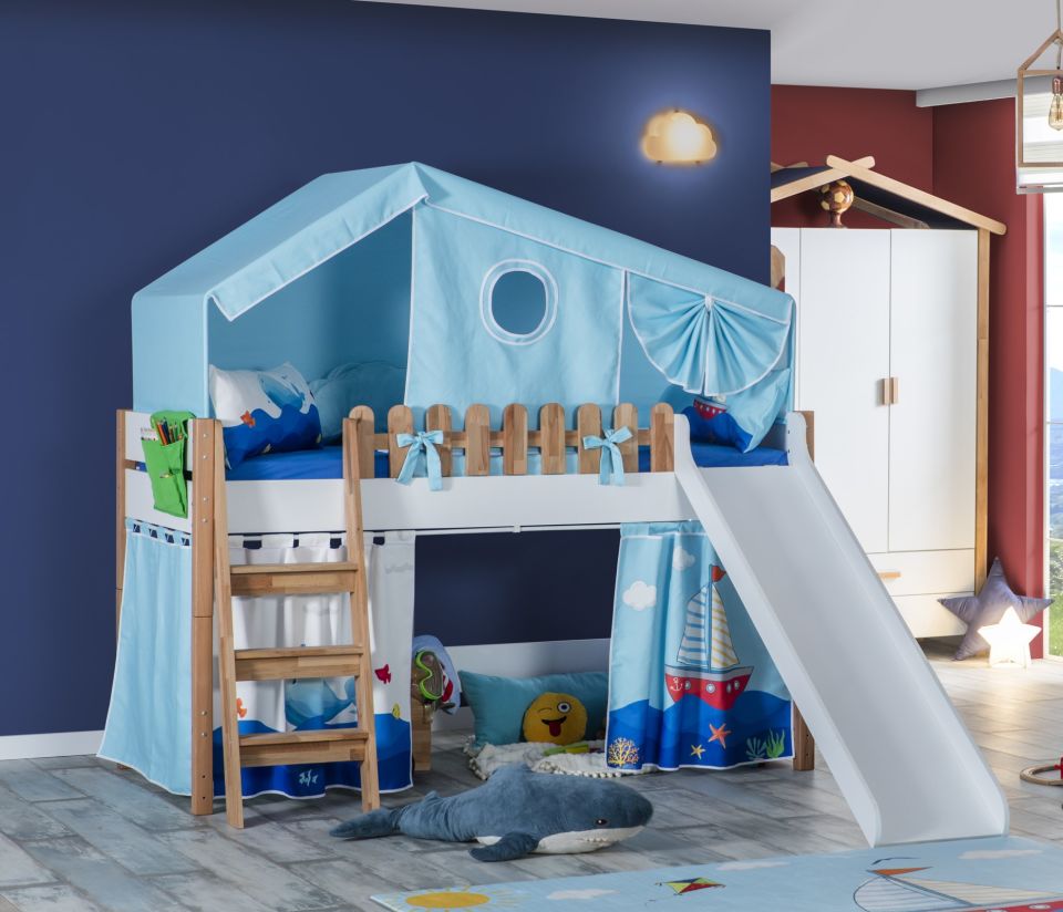 My House Kaydıraklı Oyun Evi - Mavi (Set 2)