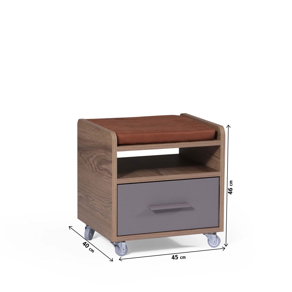 Atlas Komodin Tekerlekli