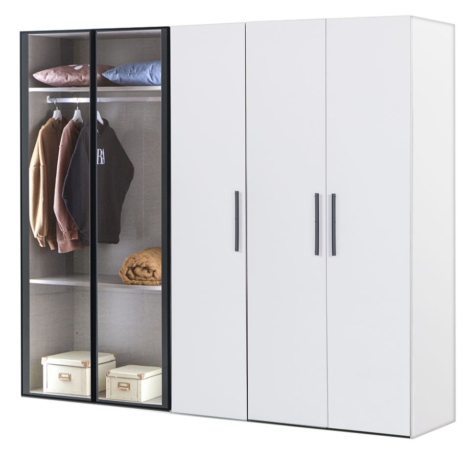 Puzzle Atlas White 5 Kapılı Dolap 504