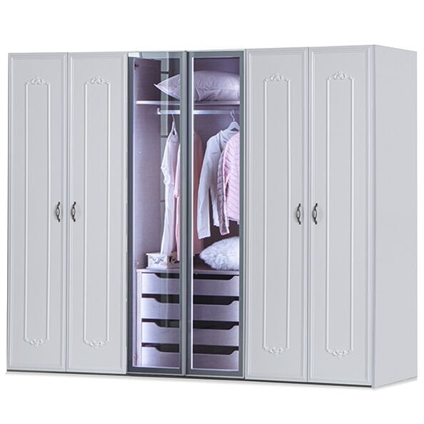 Puzzle Helen 6 Kapılı Dolap 609