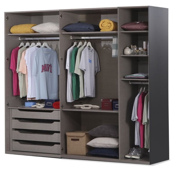 Puzzle Loft 5 Kapılı Dolap 504 + 2K İç Çekmece