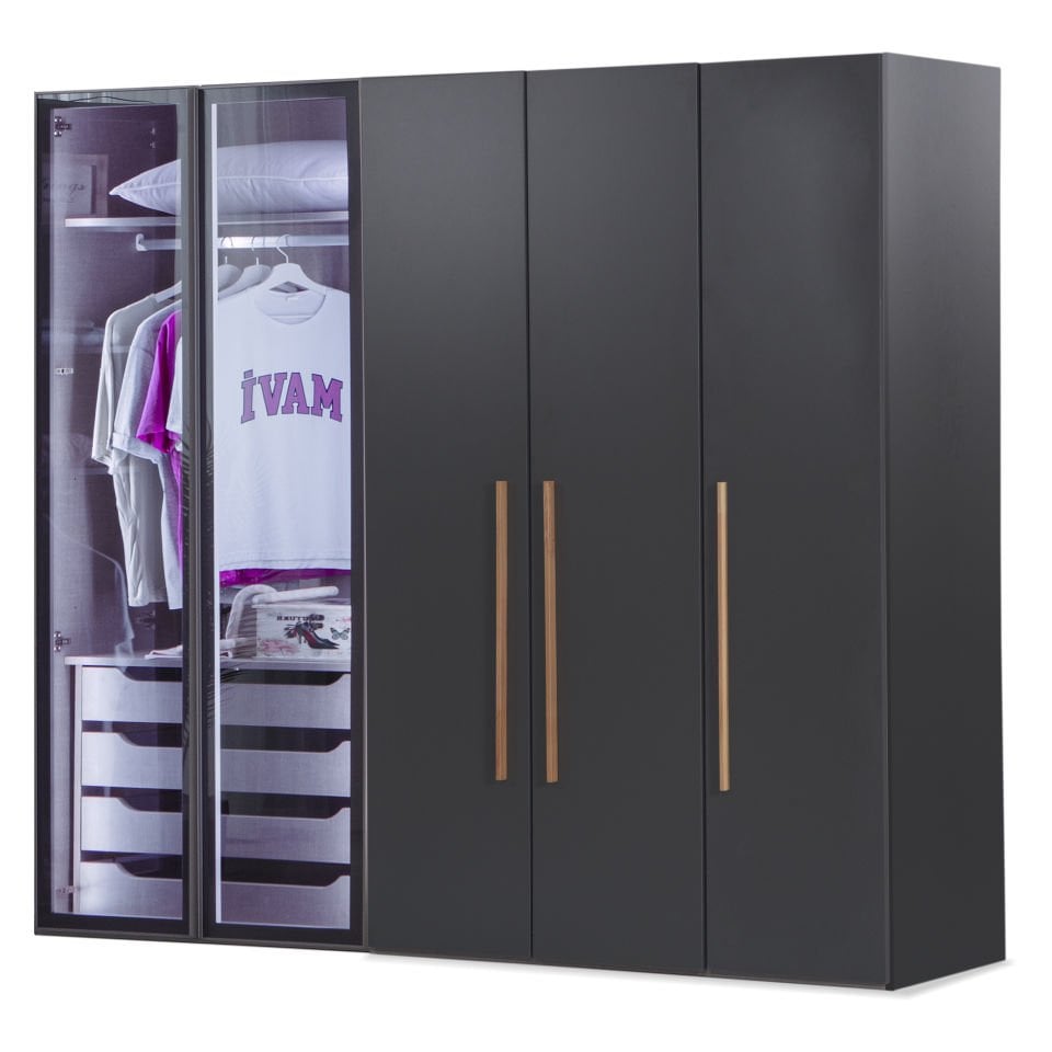 Puzzle Loft 5 Kapılı Dolap 504 + 2K İç Çekmece