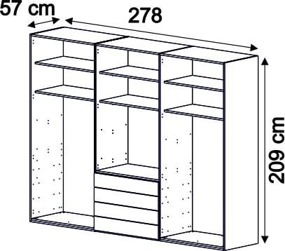 Puzzle Orion 6 Kapılı Dolap 606