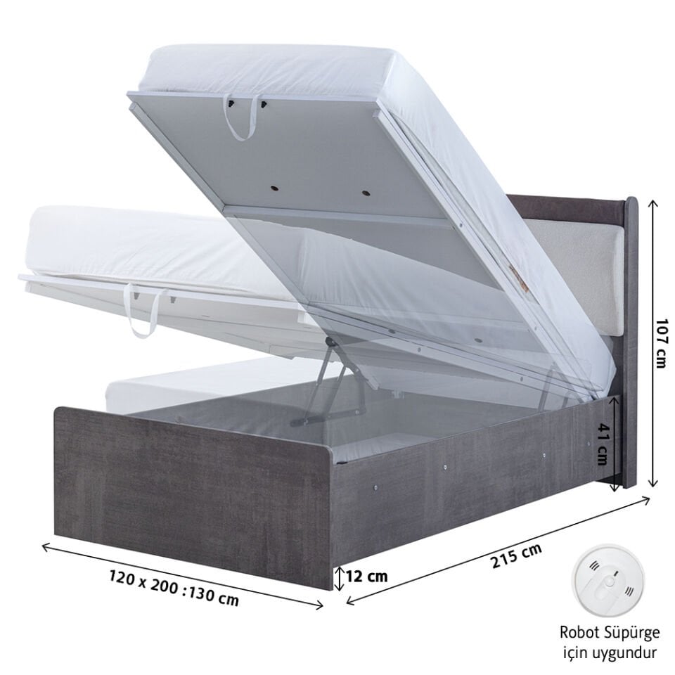 Aura Bazalı Karyola 120 x 200