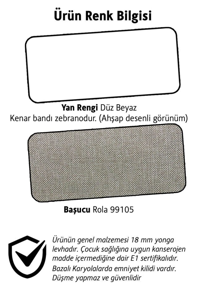 Retro Bazalı Karyola 100 x 200