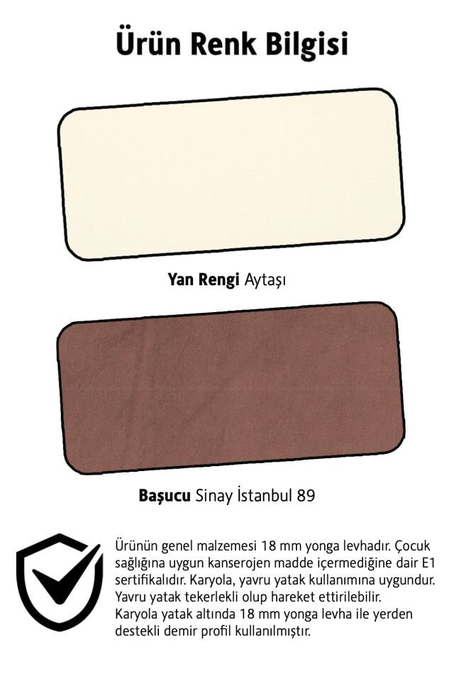 Rose Bazalı Karyola 100 x 200