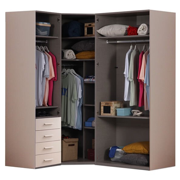 Puzzle Torino 4 Kapılı Köşe Dolap 842