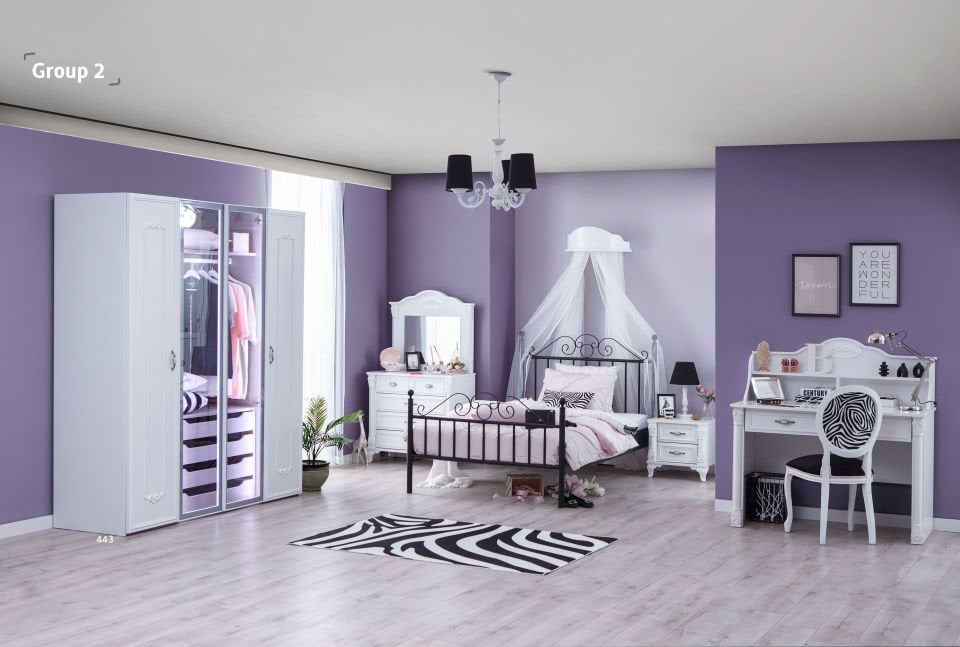 T.Ü. Ferforje Karyola 120 x 200 (Siyah)