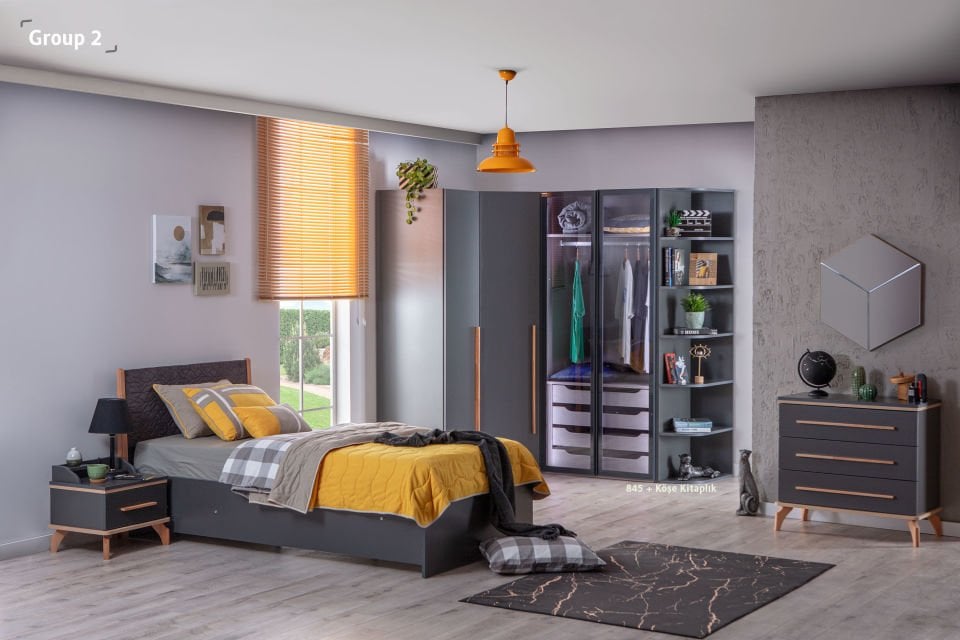 Loft Bazalı Karyola 100 x 200