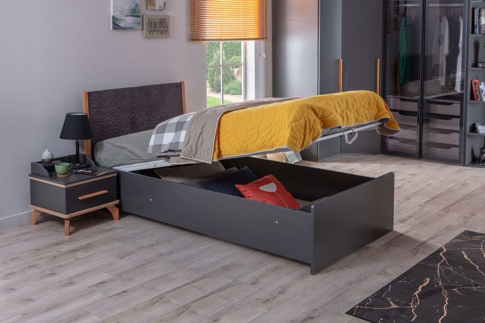 Loft Bazalı Karyola 120 x 200