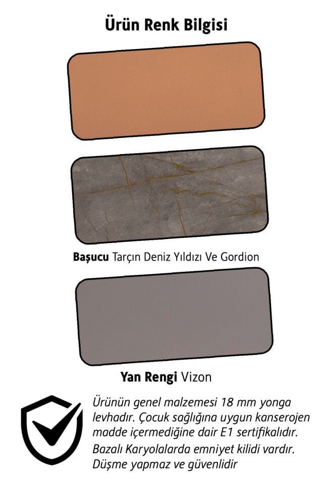 Ares Bazalı Karyola 100 x 200