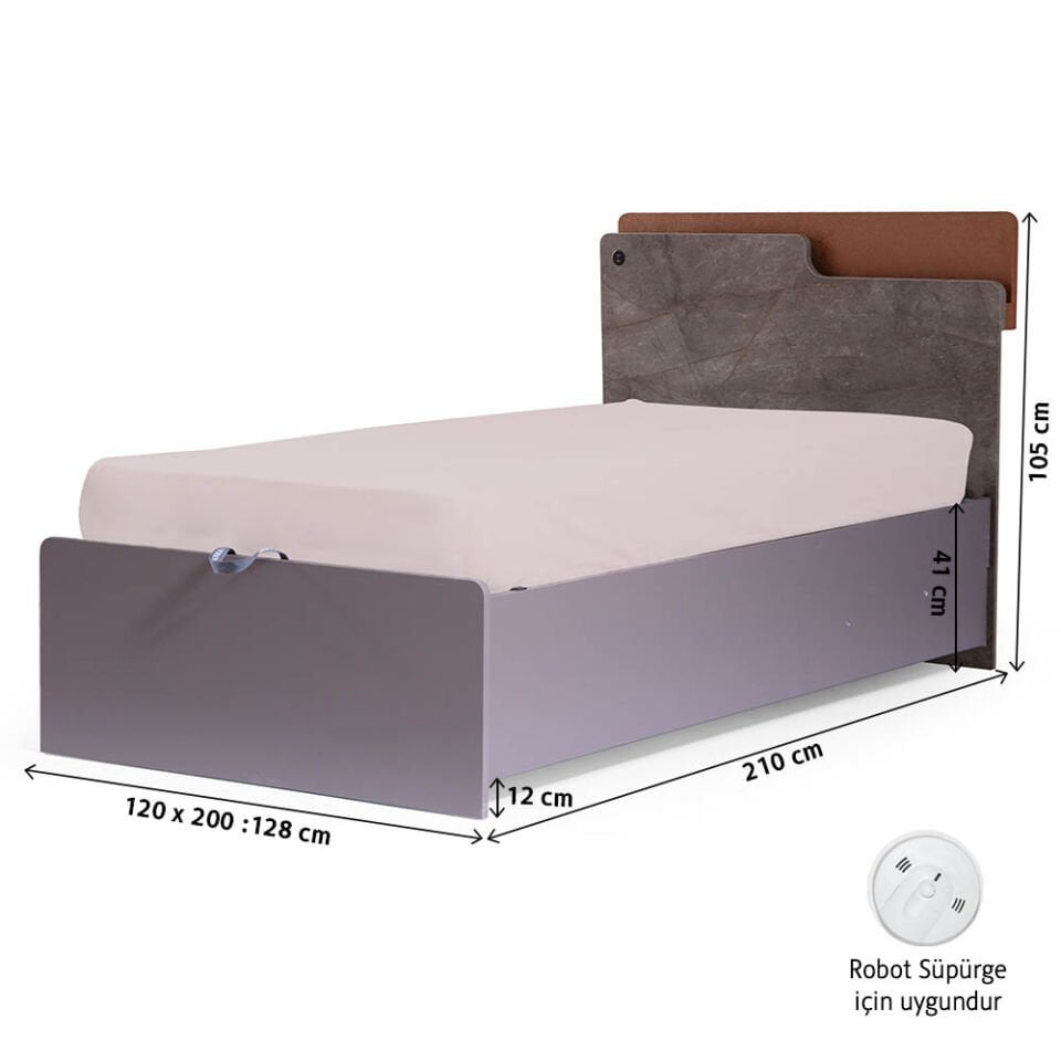 Ares Bazalı Karyola 120 x 200