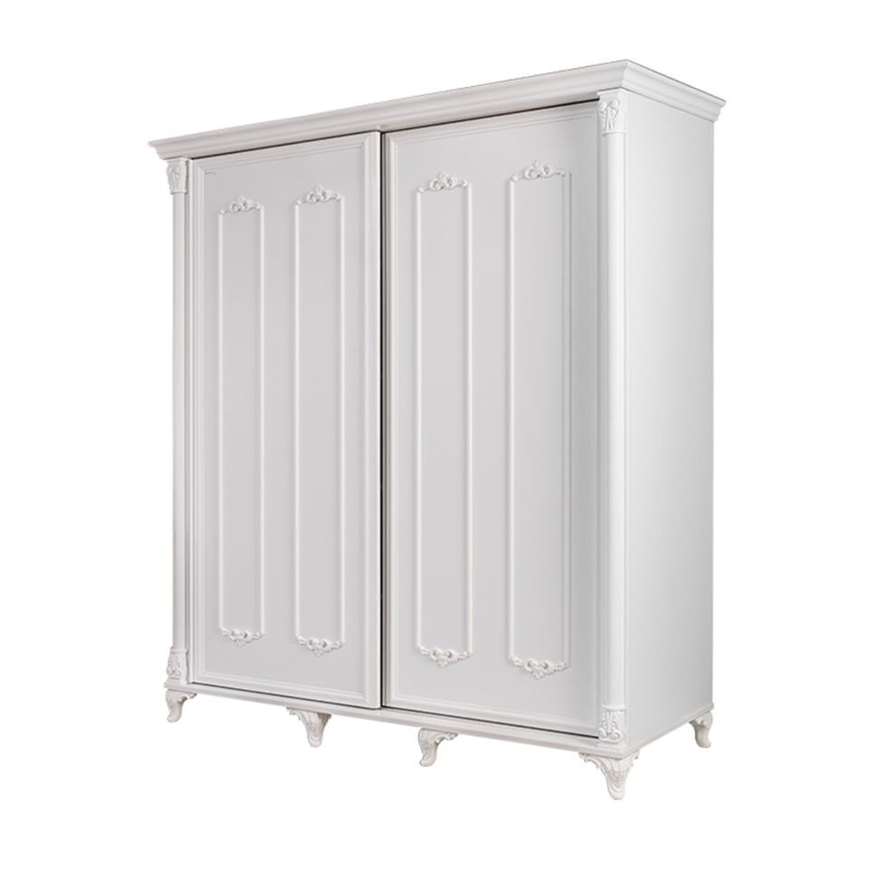 Helen Sürgülü Dolap (Düz Beyaz)