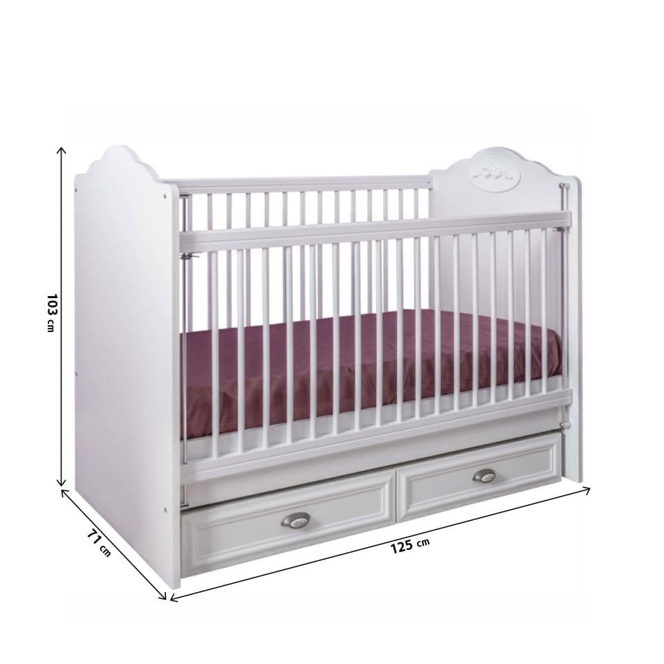 Helen Sallanır Bebe Karyolası 60 x 120