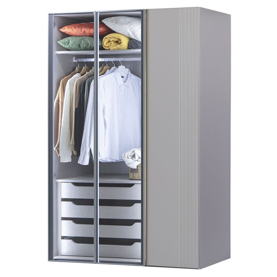 Puzzle Elegant 3 Kapılı Dolap 304 + 2K İç Çekmece