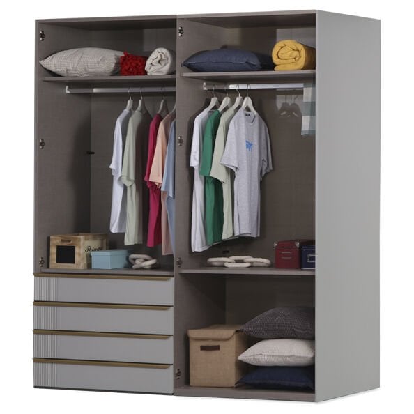 Puzzle Elegant 4 Kapılı Dolap 408