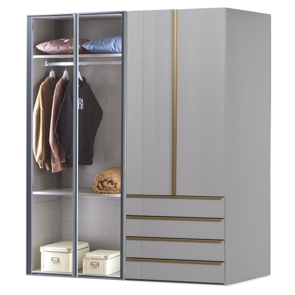 Puzzle Elegant 4 Kapılı Dolap 408