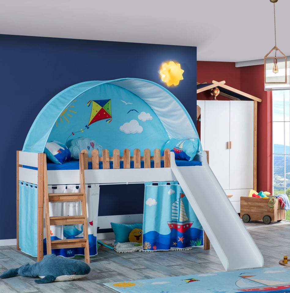 My House Ahşap Kaydıraklı Oyun Evi 90 x 200