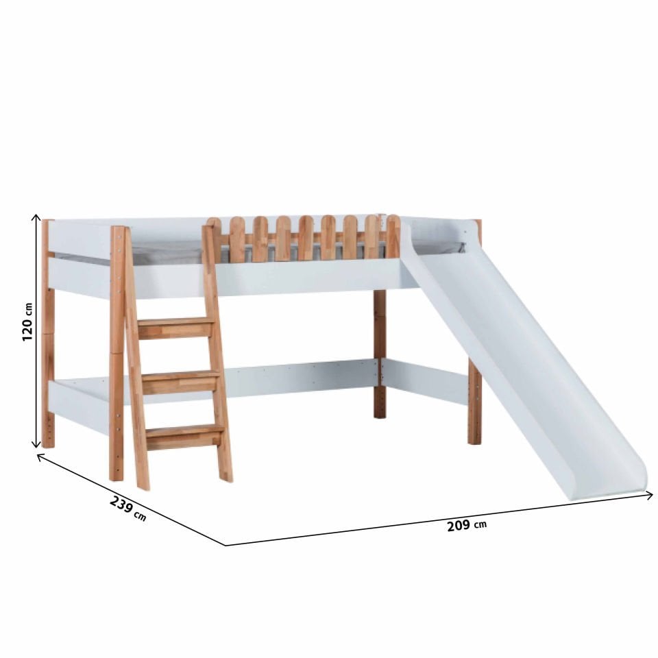 My House Ahşap Kaydıraklı Oyun Evi 90 x 200
