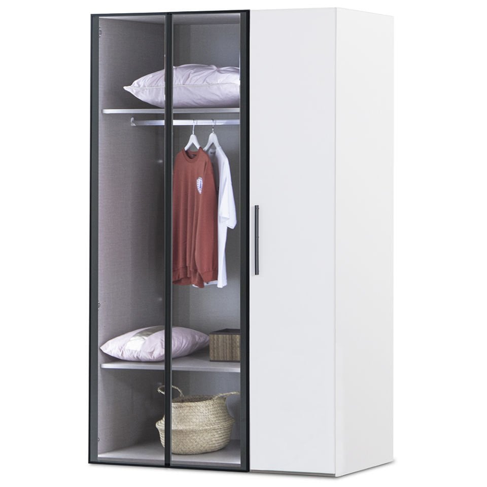 Puzzle Atlas White 3 Kapılı Dolap 304