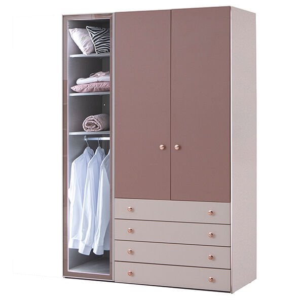 Puzzle Rose 3 Kapılı Dolap 313