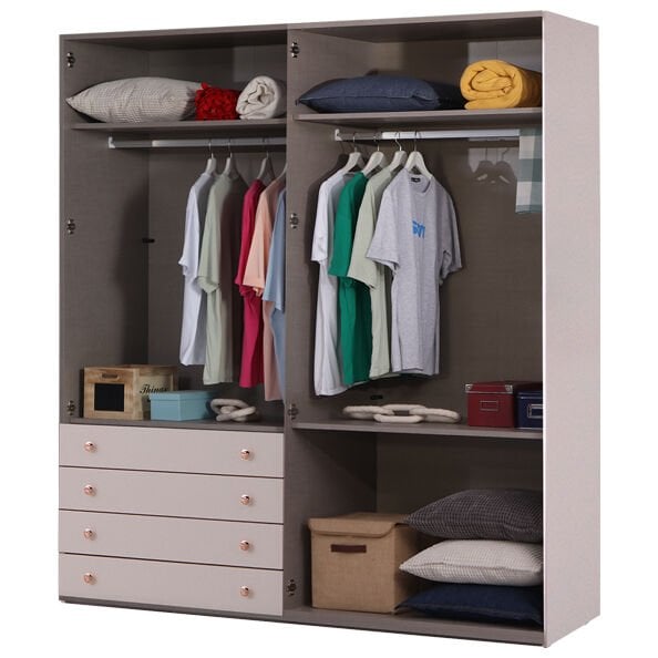 Puzzle Rose 4 Kapılı Dolap 406