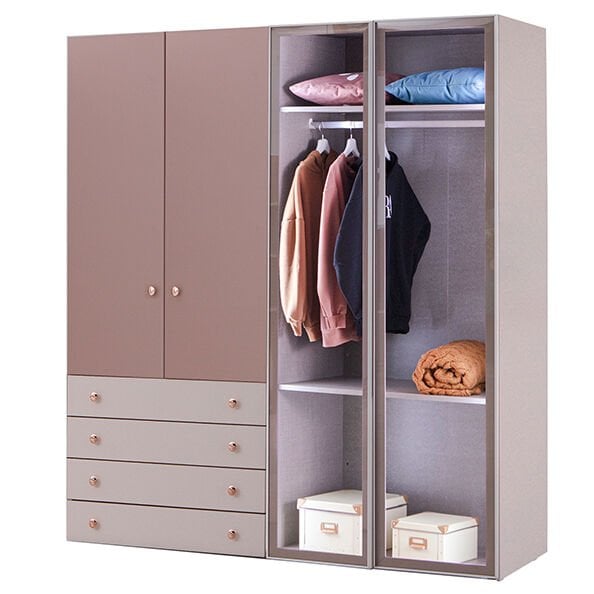 Puzzle Rose 4 Kapılı Dolap 408