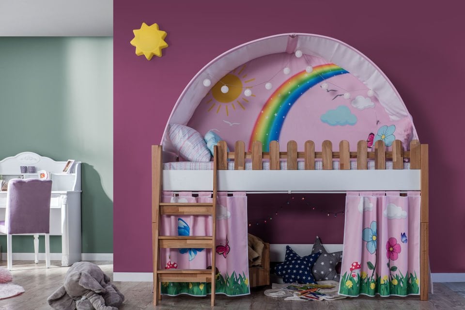 My House Yay Çadır ve Perde (Pembe)