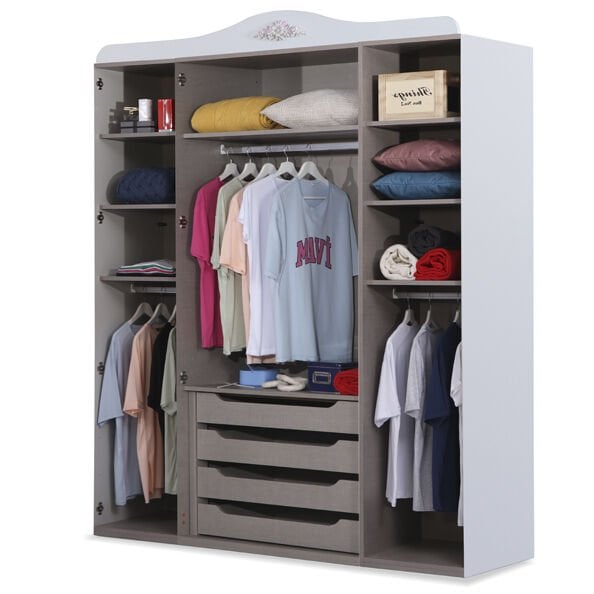 Puzzle Isabella 4 Kapılı Dolap 434 + 2K İç Çekmece