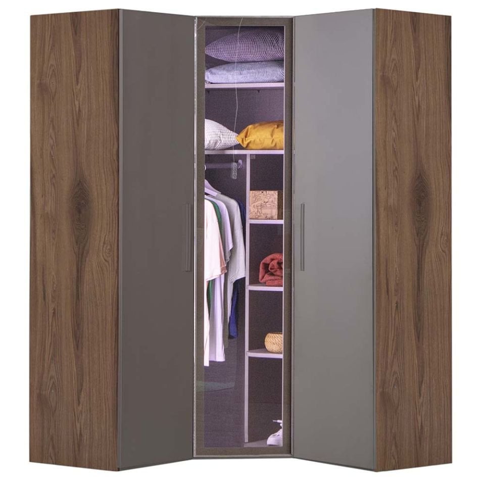 Puzzle Atlas 3 Kapılı Köşe Dolap 803