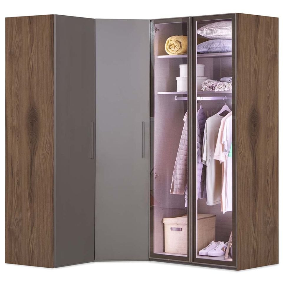 Puzzle Atlas 4 Kapılı Köşe Dolap 833