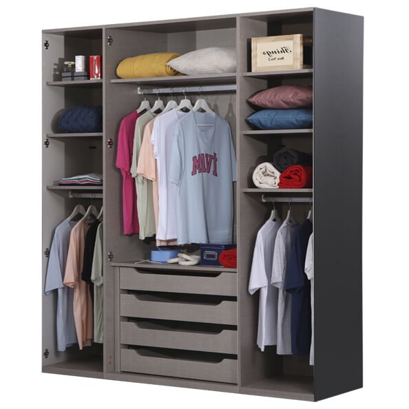 Puzzle Loft 4 Kapılı Dolap 434 + 2K İç Çekmece