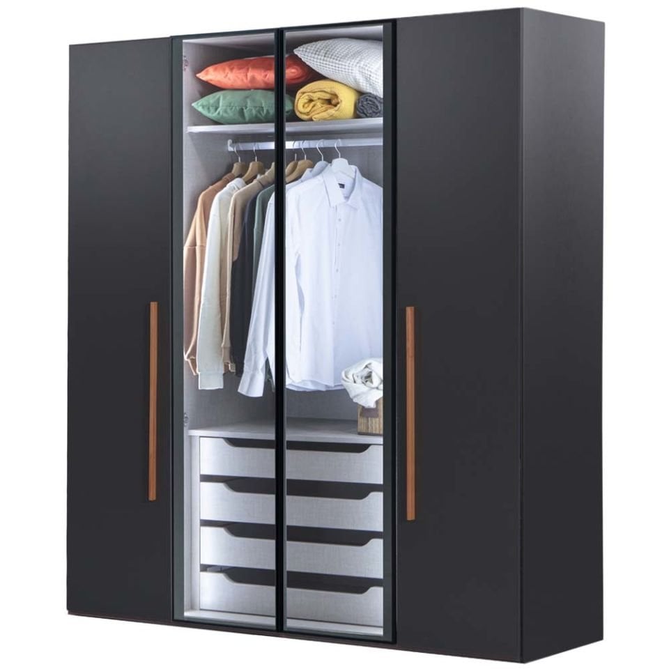 Puzzle Loft 4 Kapılı Dolap 434 + 2K İç Çekmece