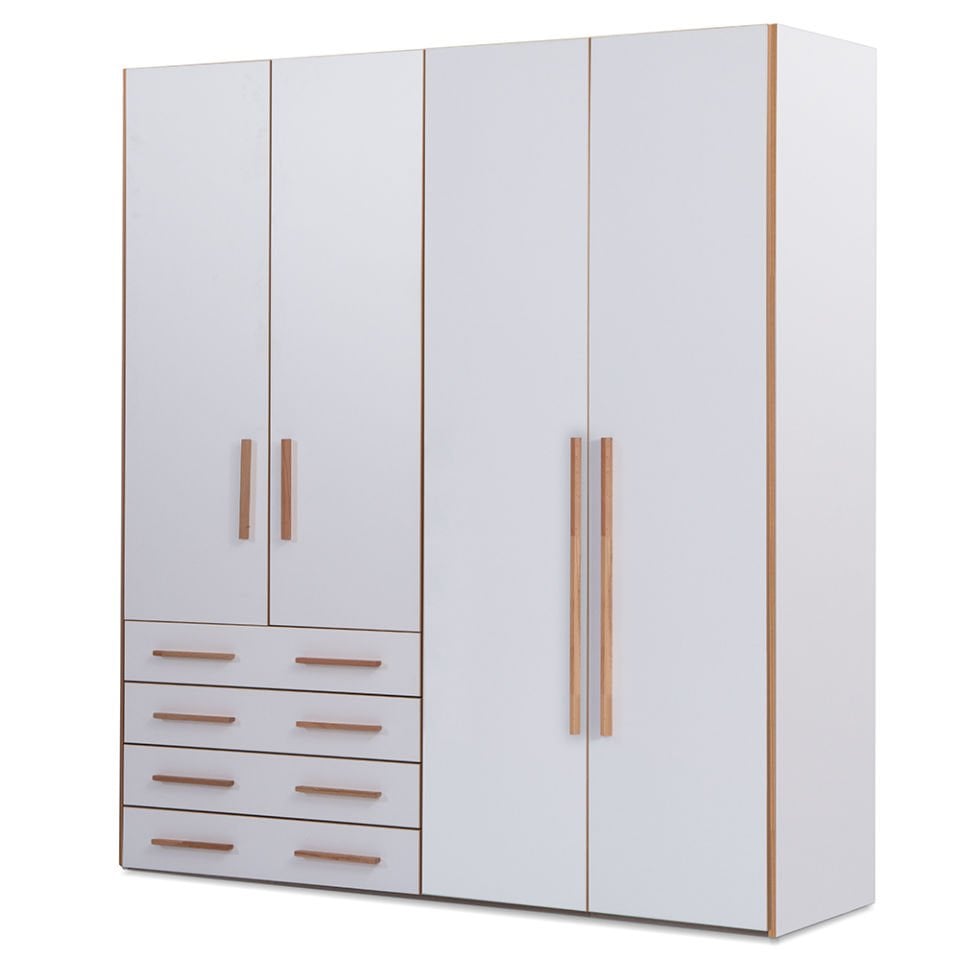 Puzzle Retro 4 Kapılı Dolap 406