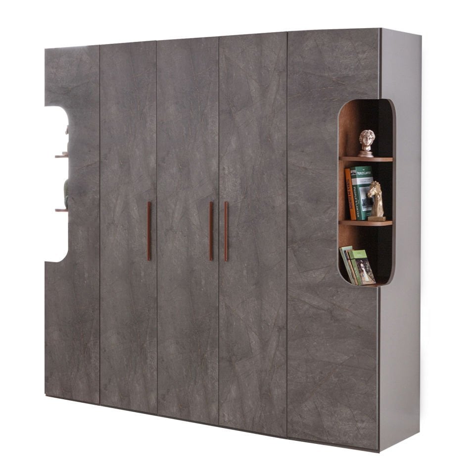 Puzzle Ares 3 Kapılı Dolap 301 + Sağ - Sol Blok